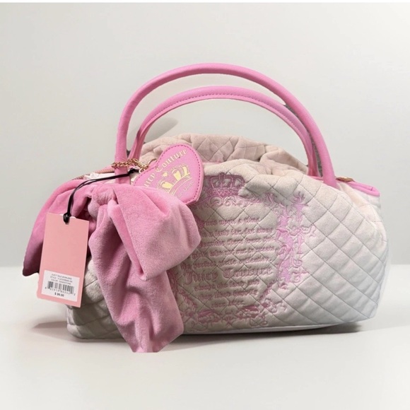 Juicy Couture Handbags - New Juicy Couture Juicy Tale Bowlers  Retro Pink Bag
